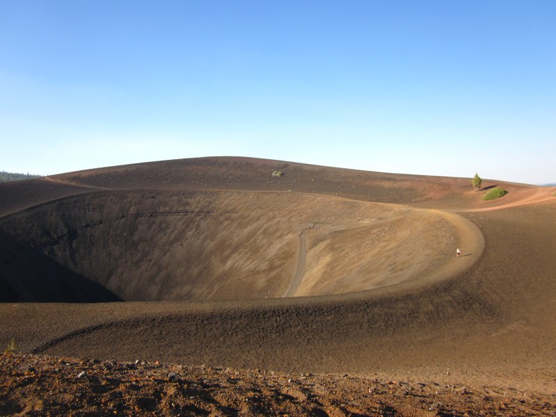 crater cinder cone volcano