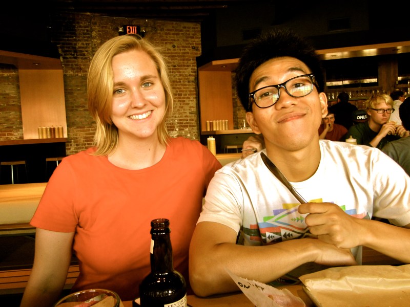 trying alligator for the first time