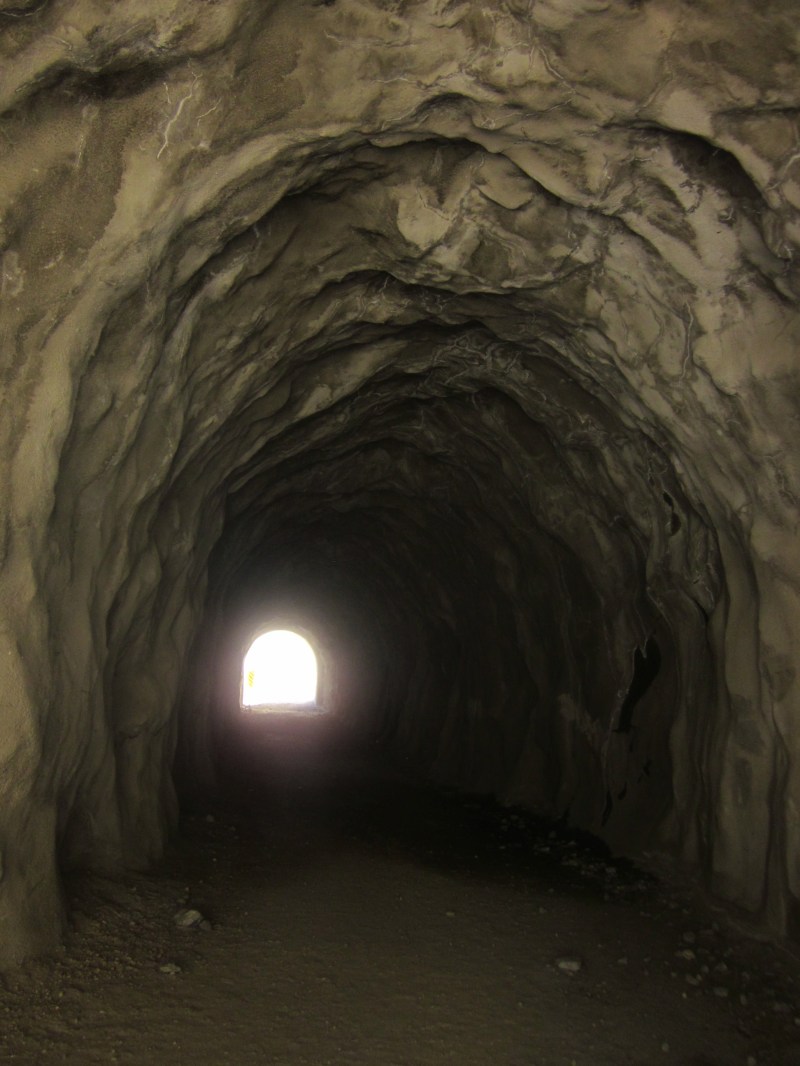 Inside the tunnel, pretty cool huh