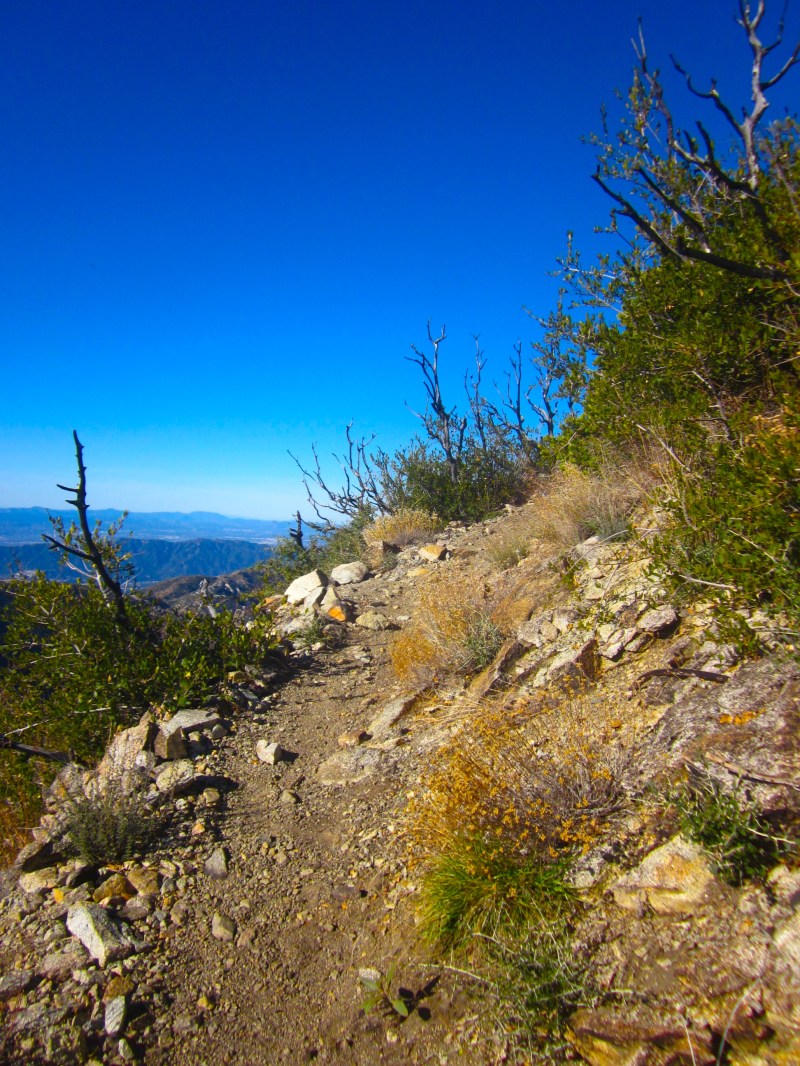 The trail up to San Gabriel