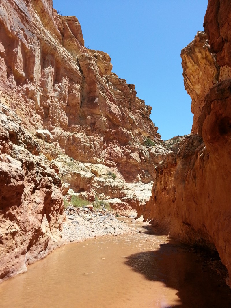 sulpher creek capitol reef hike